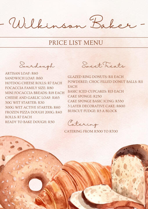 Wilkinson Bakers Prices